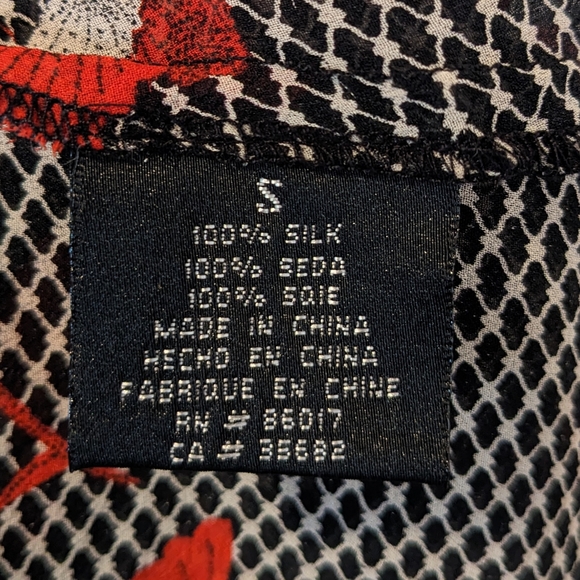 Bebe Silk Wrap Blouse Size Small - Picture 5 of 7